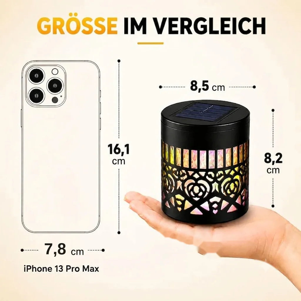 MandalaGlow™ Solar-Wandleuchte