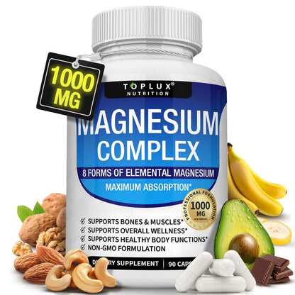Magnesium Complex 8 Essential Magnesium Supplement 1000mg