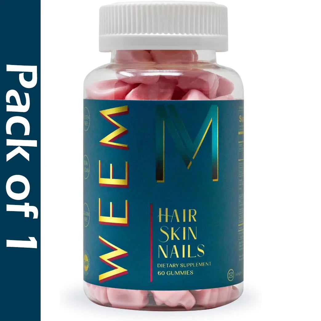 Hair, Skin & Nails Vitamin Supplement with Biotin 5000Mcg, Multivitamin Gummies Support Healthy Hair for Men & Women, 60 Gummies