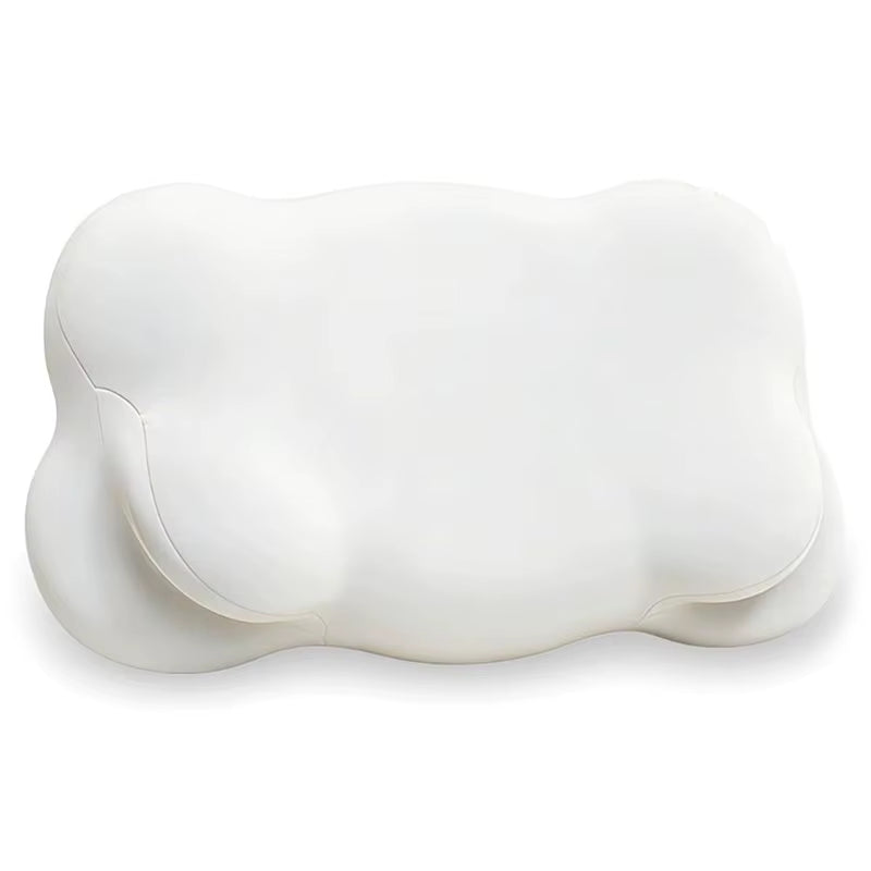 Ergonomic Cloud Pillow-Memory Foam, Adjustable Cervical Neck Support, Breathable Pillowcase
