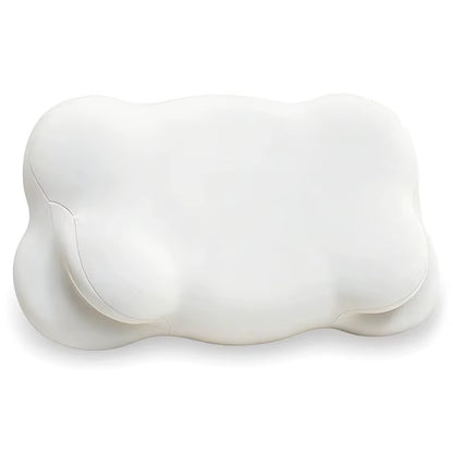 Ergonomic Cloud Pillow-Memory Foam, Adjustable Cervical Neck Support, Breathable Pillowcase