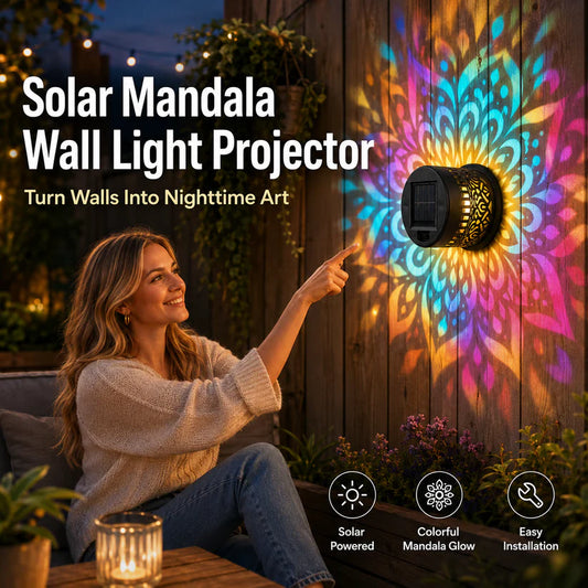 MandalaGlow™ Solar Wall Light