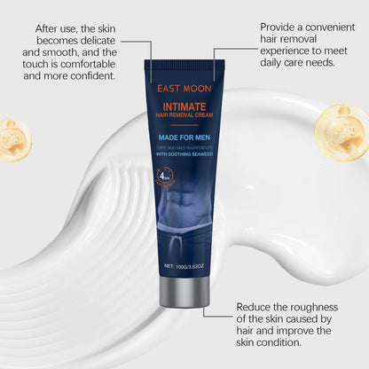 Avocado Man Hair Removal Cream Intimate Areas Good Smelling Non Irritating Permanent Painless Body Beard Hair Remover