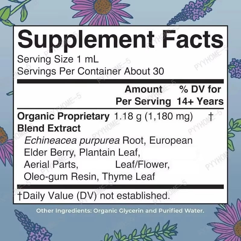 1/2/3 Bottles Daisy Extract Drops Organic Mushroom Complex Vegan Non-Gmo Sugar-Free 30Ml per Bottle