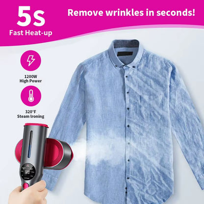 Dr.Flash Handy Garment Steamer with 2-In-1 Professional Garment Steamer Mini Travel Garment Steamer