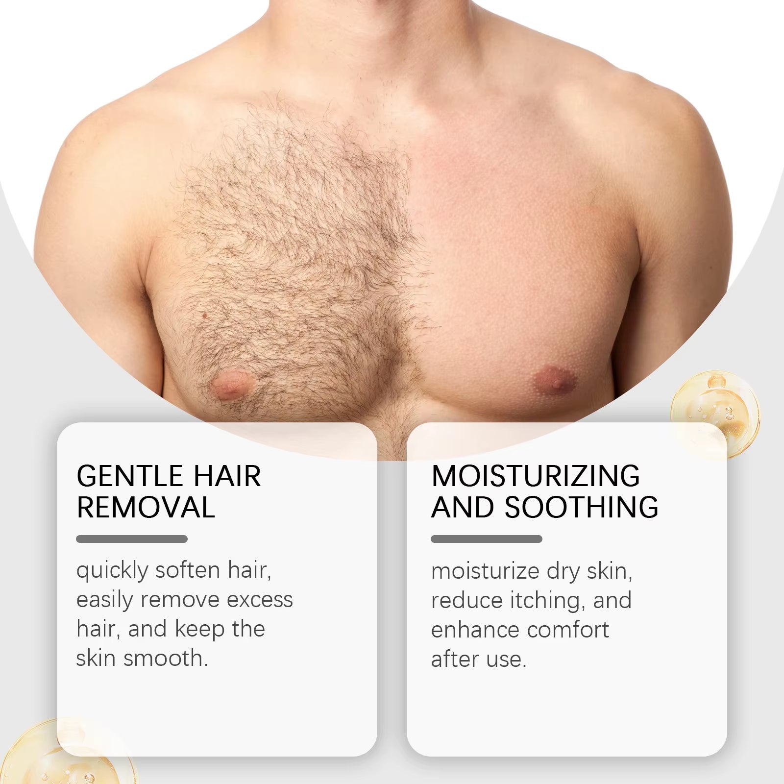 Avocado Man Hair Removal Cream Intimate Areas Good Smelling Non Irritating Permanent Painless Body Beard Hair Remover