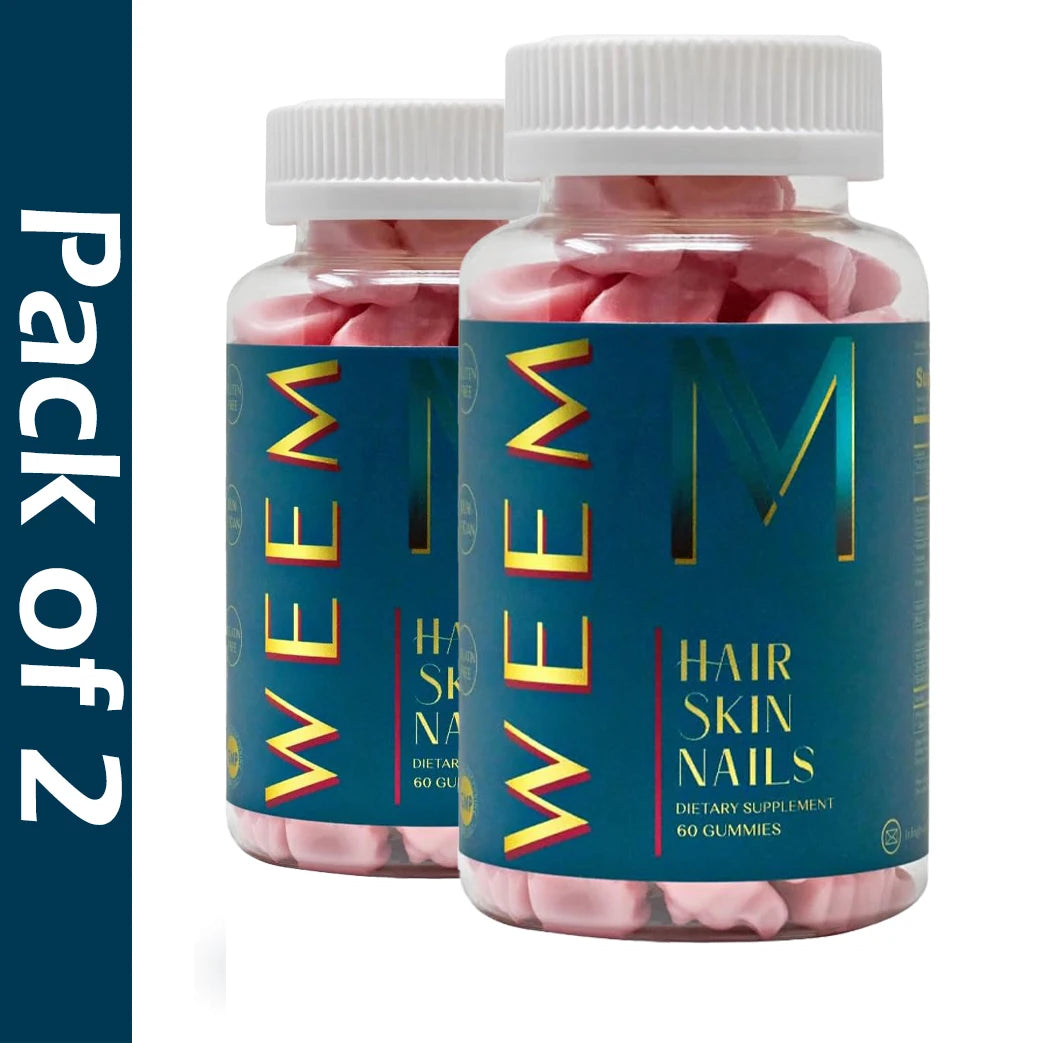 Hair, Skin & Nails Vitamin Supplement with Biotin 5000Mcg, Multivitamin Gummies Support Healthy Hair for Men & Women, 60 Gummies