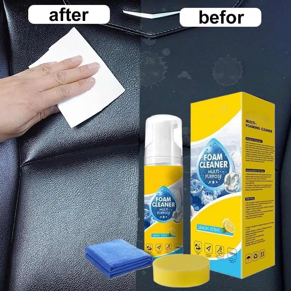 350ML Mltifunctional Foam Cleaner Car Interior Stain Removal and Cleaning Leather Seat Foam Cleaner Spray Foam Maintenance Wash