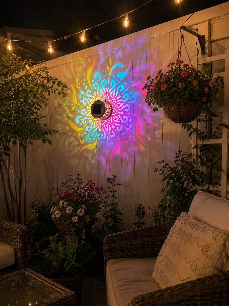 Customer backyard with MandalaGlow