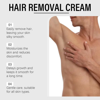 Avocado Man Hair Removal Cream Intimate Areas Good Smelling Non Irritating Permanent Painless Body Beard Hair Remover