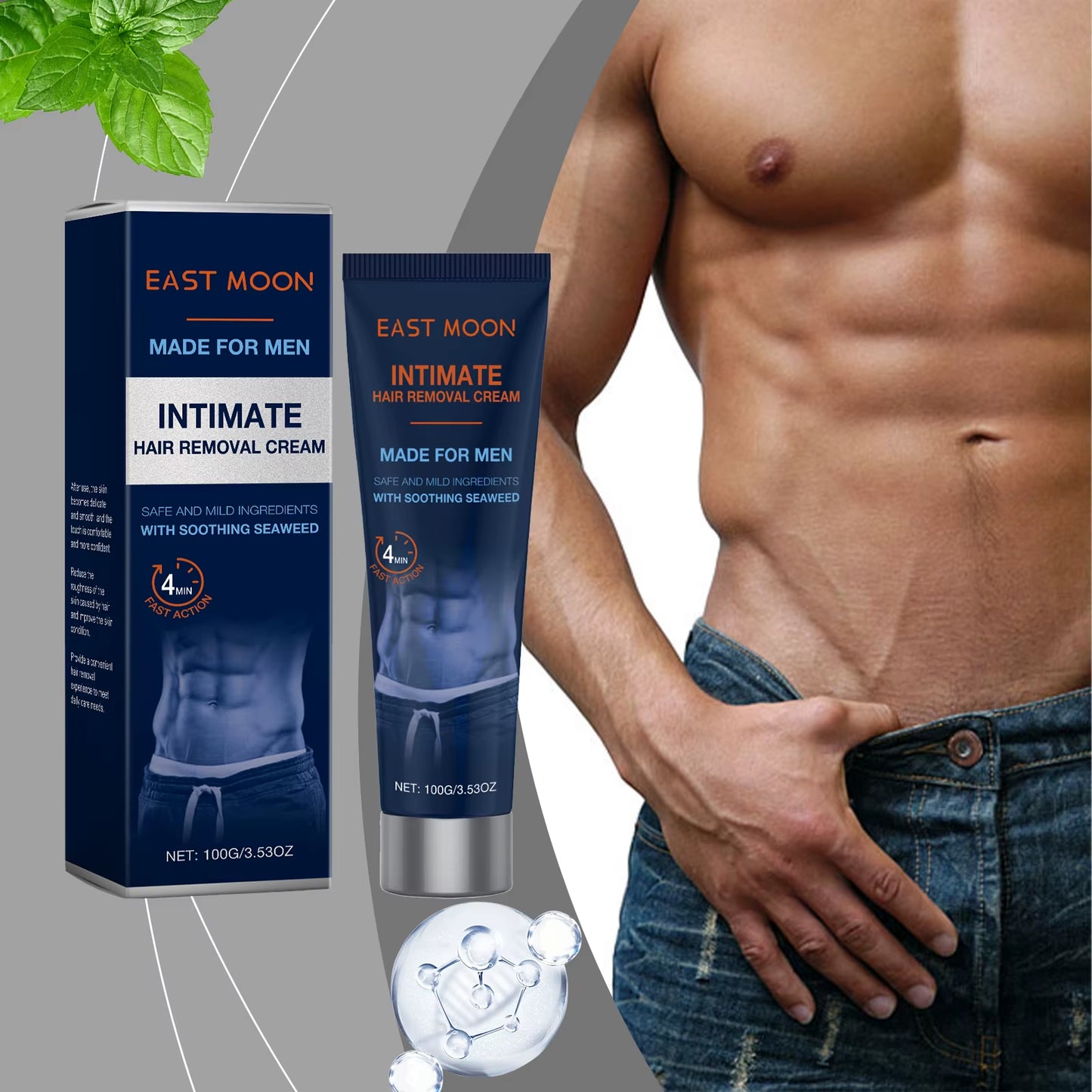 Avocado Man Hair Removal Cream Intimate Areas Good Smelling Non Irritating Permanent Painless Body Beard Hair Remover