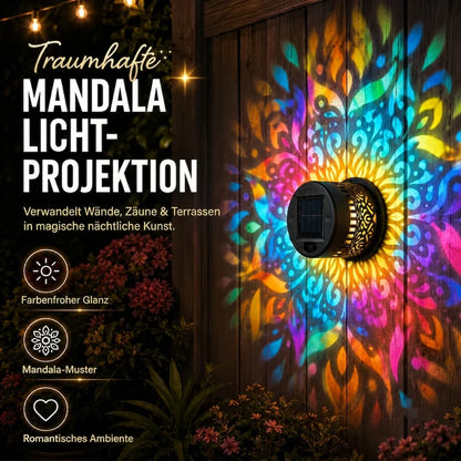 MandalaGlow™ Solar-Wandleuchte