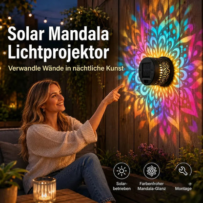 MandalaGlow™ Solar-Wandleuchte
