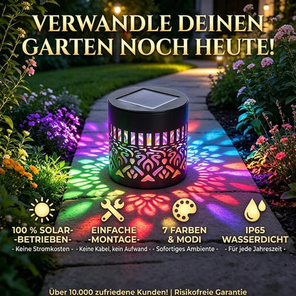 MandalaGlow™ Solar-Wandleuchte